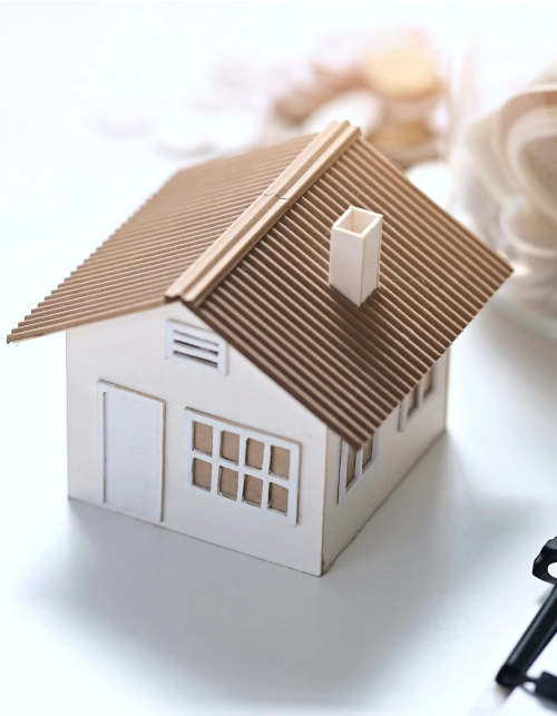 brown roof mini house model russellville ar